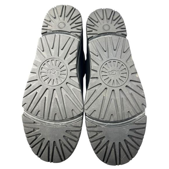 UGG Women’s Classic Weather Black Leather Winter Boot SIze US 9.5 - Picture 9 of 10